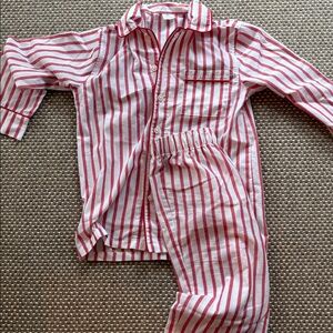 Crewcuts J.Crew Red and White Striped Sleepwear